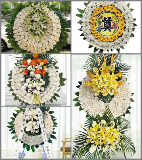 湖南永州祁阳县七里桥镇马颈坳村花圈速递